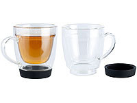 Cucina di Modena Doppelwandige Tasse für Kaffee, Tee und Co., 2er-Set; Doppelwandige Becher-Gläser Doppelwandige Becher-Gläser Doppelwandige Becher-Gläser Doppelwandige Becher-Gläser 